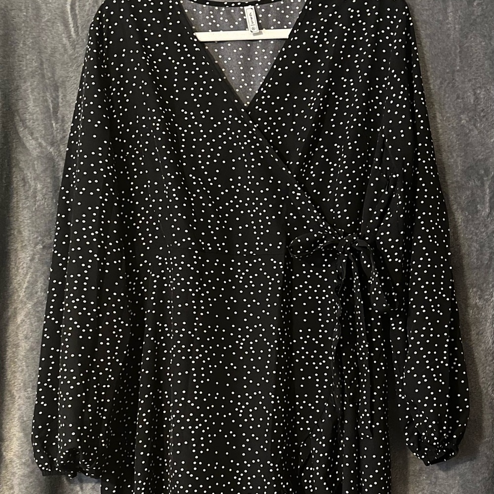 Vintage Polka Dot A Line Mini Dress